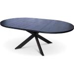 Rustika Svarta Ovala matbord från Skånska Möbelhuset med diameter 140cm 