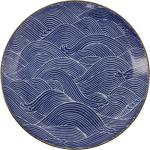 Blåa Tallrikar Matt finish från Tokyo Design Studio med diameter 25cm i Porslin 
