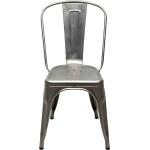 Tolix - Stol A Chair Raw Steel Varnished - Silver