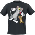 Tom och Jerry - Anime T-shirt - Funny Faces - S M - för Herr - svart