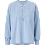 Blåa Långärmade Långärmade blusar från Tommy Hilfiger på rea i Storlek XS i Denim för Damer 