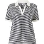 Randiga Vita T-shirts stora storlekar från Tommy Hilfiger i Storlek 3 XL med V-ringning för Damer 