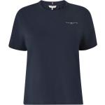Blåa T-shirts stora storlekar från Tommy Hilfiger i Storlek 3 XL för Damer 
