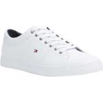 Vita Skinnsneakers från Tommy Hilfiger Essentials på rea i storlek 43 med Snörning i Läder för Herrar 