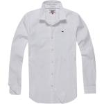 Vita Långärmade Skräddarsydda skjortor från Tommy Hilfiger på rea med stretch i Storlek M i Bomull för Herrar 