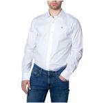 Vita Slim fit skjortor från Tommy Hilfiger med stretch i Storlek XL i Bomull för Herrar 