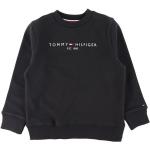 Ekologiska Svarta Sweatshirts för barn från Tommy Hilfiger Essentials i Storlek 98 