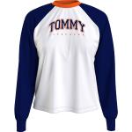 Ekologiska Vita Långärmade Långärmade T-shirts från Tommy Hilfiger på rea i Storlek L i Jerseytyg för Damer 