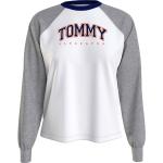 Ekologiska Vita Långärmade Långärmade T-shirts från Tommy Hilfiger på rea i Storlek S i Jerseytyg för Damer 