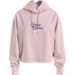 Rosa Tränings hoodies från Tommy Hilfiger Essentials på rea i Storlek L för Damer 