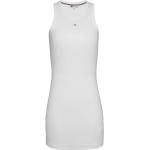 Knälånga Vita Ärmlösa Fodralklänningar från Tommy Hilfiger Essentials på rea i Storlek XS med U-ringning i Bomull för Damer 