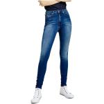 Super skinny Blåa Skinny jeans från Tommy Hilfiger på rea i Storlek L för Damer 