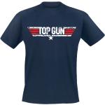 Top Gun T-shirt - Distressed Logo - M XXL - för Herr - marinblå