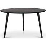 Svarta Runda matbord med diameter 130cm i Ek 