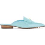 Blåa Slip in-sandaler från Tory Burch med Klackhöjd till 3cm i Läder för Damer 