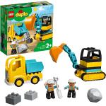 Town Truck & Tracked Excavator Toy Toys Lego Toys Lego duplo Multi/patterned LEGO