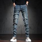 Streetwear Blåa Slitna jeans i Storlek S för Herrar 