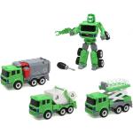 Ljusgröna Transformers Robotfigurer i Plast för barn 3 till 5 år - 34 cm 