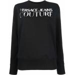Svarta Långärmade T-shirts från Versace Versace Jeans på rea för Damer 