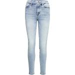 Blåa Slim fit jeans från Lindex i Denim 
