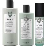 Maria Nila True Soft Trio Shampoo 350ml, Conditioner 300ml, Argan Oil 100ml