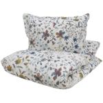 Turiform sängkläder - 140x200 cm - Tilde Multi - Blommiga sängkläder - 100% bomull satin bäddset
