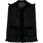 Svarta Tweedkavajer med fransar från Dolce & Gabbana på rea i Storlek L i Tweed för Damer 