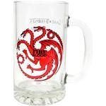 Guldiga Game of Thrones Huset Targaryen Ölglas i Glas 