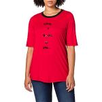 Hållbara Röda Oeko-Tex T-shirts stora storlekar med paljetter från Ulla Popken i Storlek 3 XL för Damer 