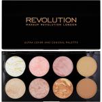 Guldigt Rouge i Palett Skimrande från Makeup Revolution Ultra med Guldflingor för Dam 