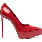 Röda Platå sneakers från LE SILLA i storlek 41,5 med spetsig tå i Kalvskinn för Damer 
