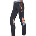 Unisex leggins sportleggings Grau/Orange Large