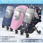 Flerfärgade Regnskydd barnvagn i PVC 