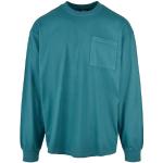 Streetwear Teal-färgade Långärmade Långärmade T-shirts från Urban Classics i Storlek XL i Jerseytyg för Herrar 