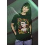 Urban Classics Frida Kahlo Short Sleeve T-shirt Svart M Kvinna