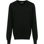 Svarta Långärmade Kashmir tröjor från Dolce & Gabbana i Storlek 3 XL med V-ringning i Kashmir för Herrar 