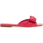 Röda Flip-flops från Ferragamo med Slip-on med Fyrkantig tå i Läder för Damer 