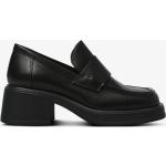 Svarta Loafers från Vagabond på rea i storlek 39 med Fyrkantig tå med Klackhöjd 5cm till 7cm i Läder för Damer 