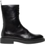 Svarta Ankle-boots från Vagabond på rea med Snörning i Läder för Damer 