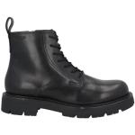 Svarta Ankle-boots från Vagabond i storlek 44 med Blockklack med Dragkedja med rundad tå i Läder för Herrar 