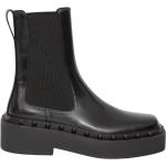 Svarta Ankle-boots med nitar från Valentino Garavani Rockstud med Klackhöjd 5cm till 7cm i Kalvskinn för Damer 
