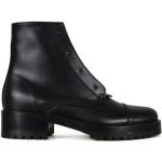 Svarta Ankle-boots från Valentino Garavani på rea med Klackhöjd 3cm till 5cm i Läder för Damer 