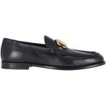Svarta Loafers från Valentino Garavani på rea med Fyrkantig tå i Läder för Herrar 