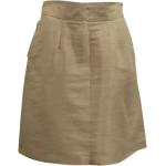 Vintage Hållbara Beige A-linje kjolar i Storlek L för Damer 