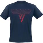 Van Halen T-shirt - Classic Red Logo - S 3XL - för Herr - marinblå