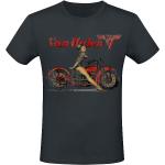 Van Halen T-shirt - Pinup Motorcycle - S 3XL - för Herr - svart