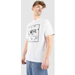 Vita T-shirts med tryck från Vans Classic på rea i Storlek L i Bomull för Herrar 