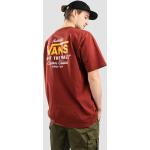 Röda T-shirts med tryck från Vans Classic på rea i Storlek XL i Bomull för Herrar 