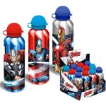 Blåa The Avengers Vattenflaskor med sugrör i Aluminium 