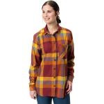 Rutiga Röda Långärmade Rutiga skjortor från Vaude Farsund på rea i Storlek 3 XL för Damer 